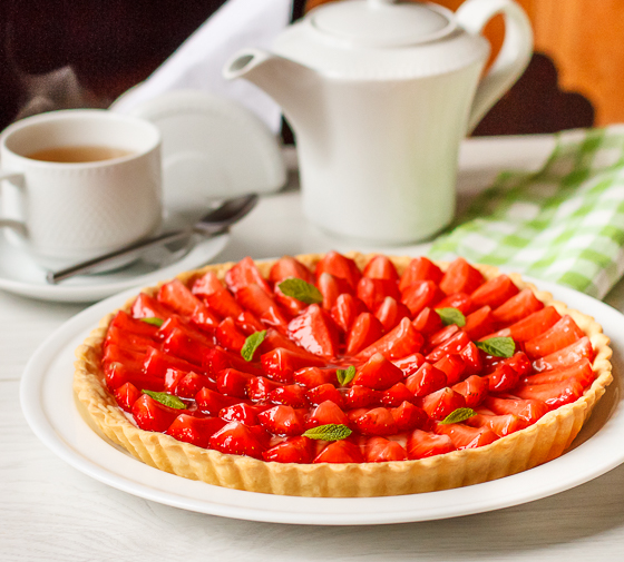 Клубничный тарт с заварным кремом на Вкусном Блоге