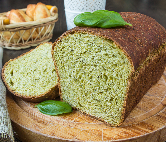 Шпинатный хлеб с цельнозерновой мукой на Вкусном Блоге