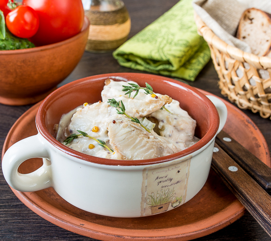 Треска в сливочном соусе с горчицей на Вкусном Блоге