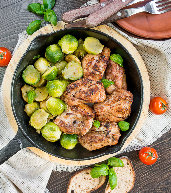 Курица с брюссельской капустой и имбирем на Вкусном Блоге