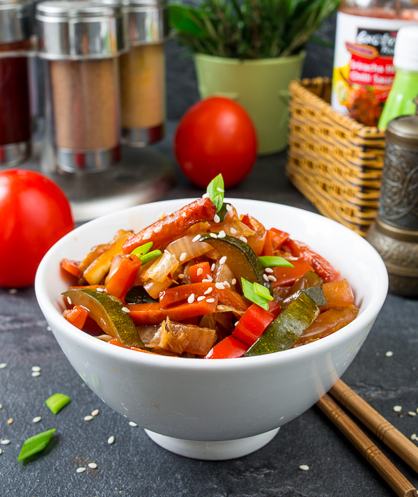Овощи вок на Вкусном Блоге